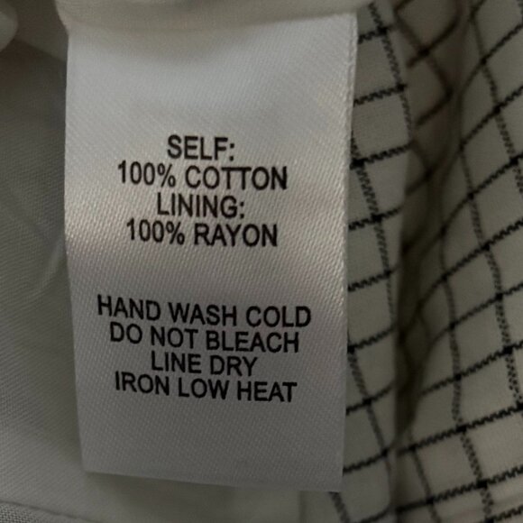 Lulus Attitude Check White Plaid Sleeveless Mini Dress Size Small NWT - Picture 8 of 10